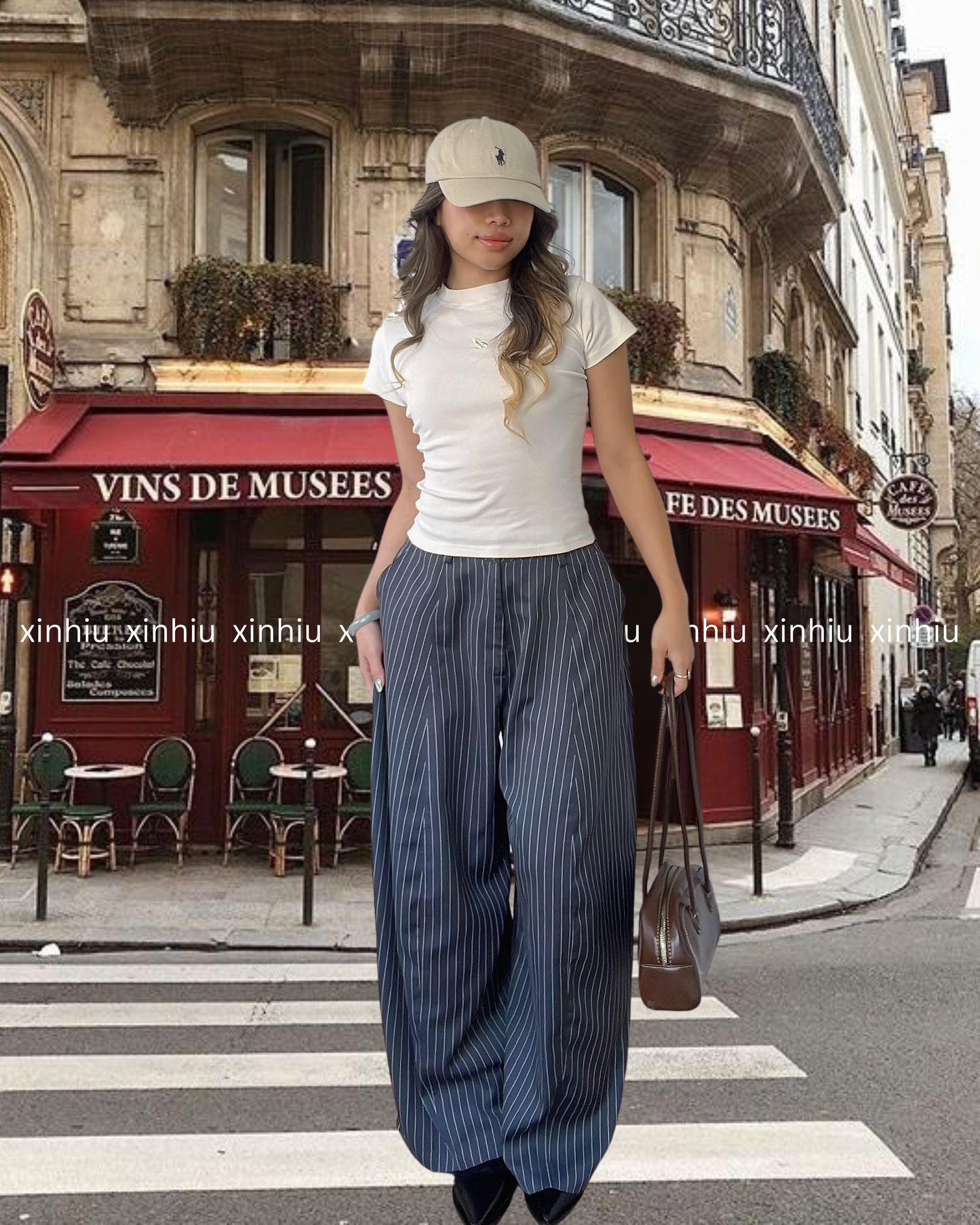 Striped Loose Trousers