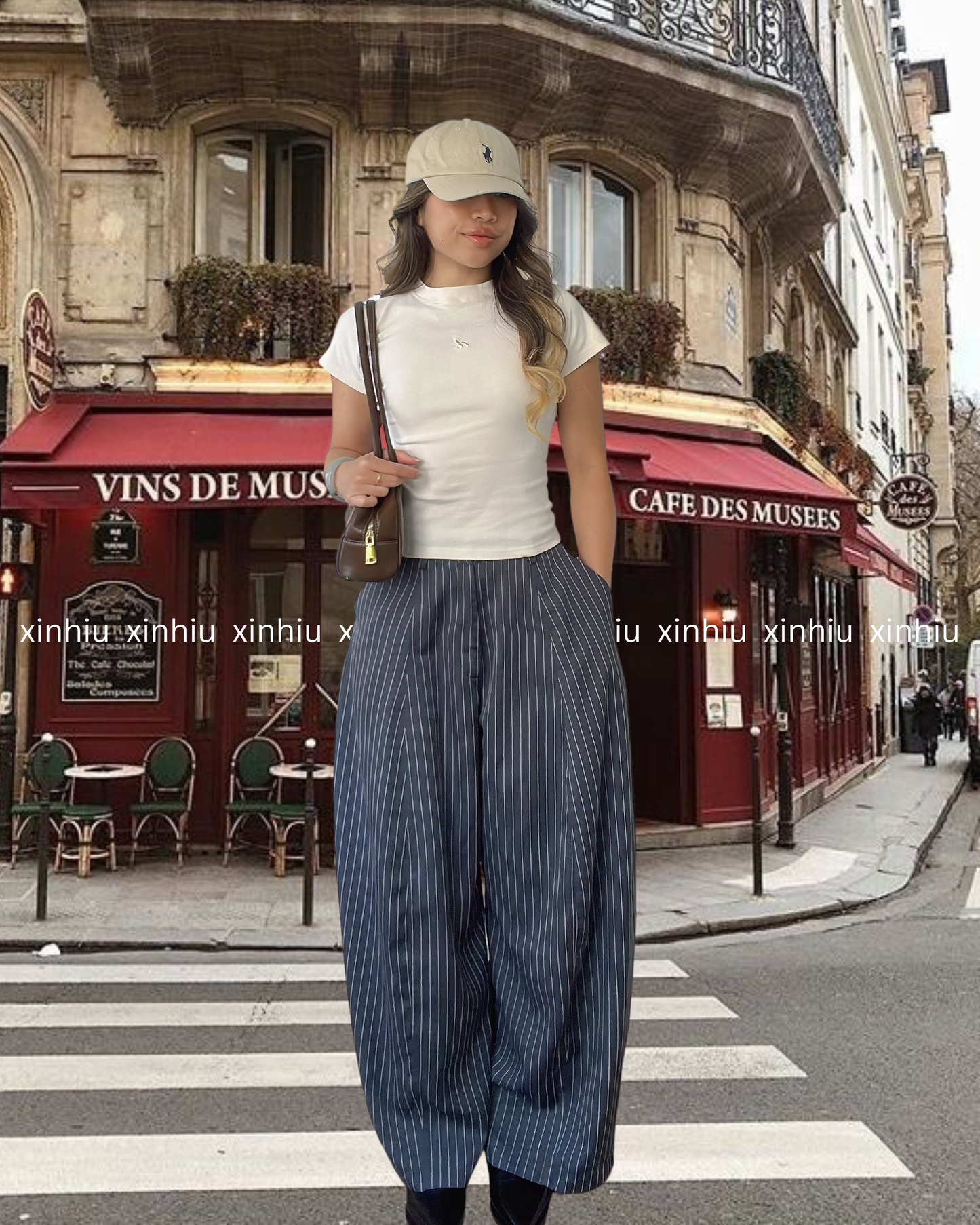 Striped Loose Trousers