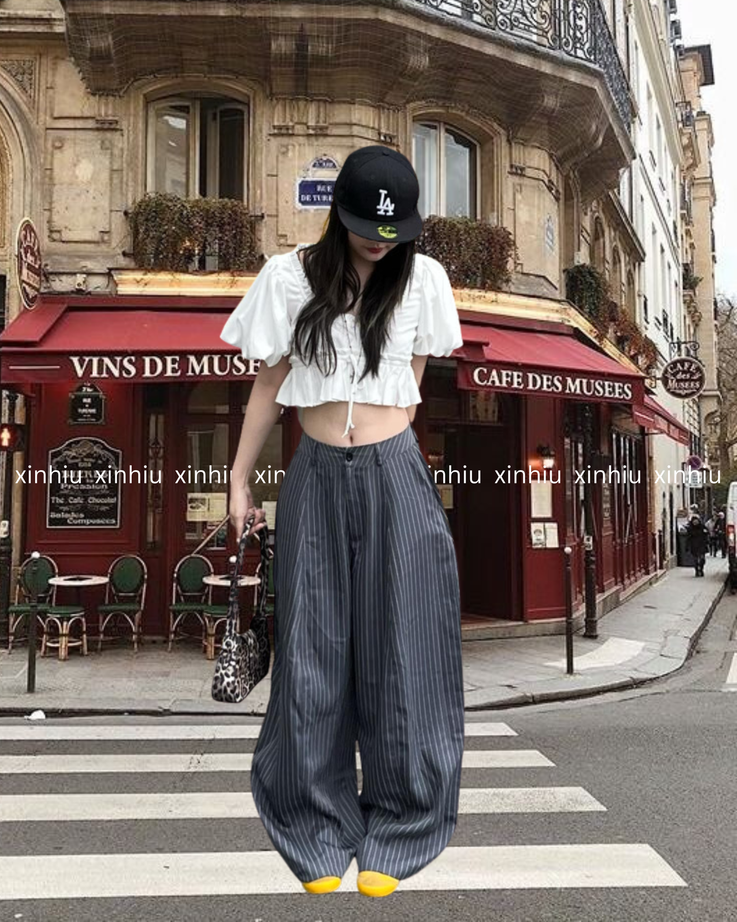 Striped Loose Trousers